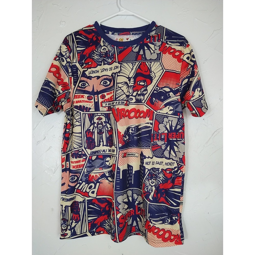 Oh Snap! By Drilling Clothing Co. T-shirt Ladies M Comics Polyester Short Sleeve